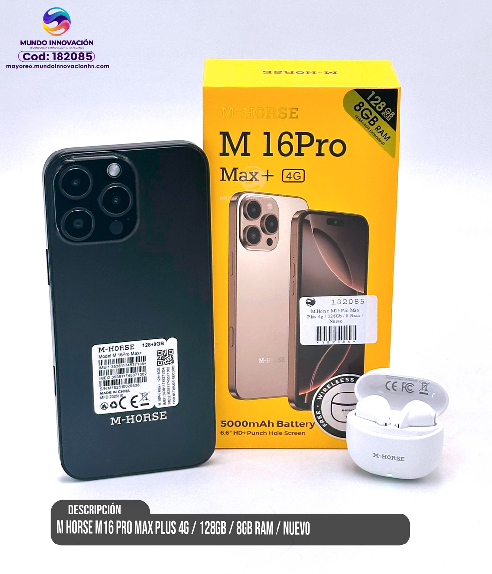 MHORSE M16 Pro Max 128GB 8GB Auriculares en República Dominicana