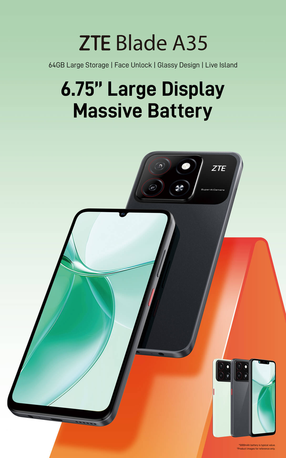 ZTE Blade A35 Smartphone 4GB RAM 64GB en República Dominicana
