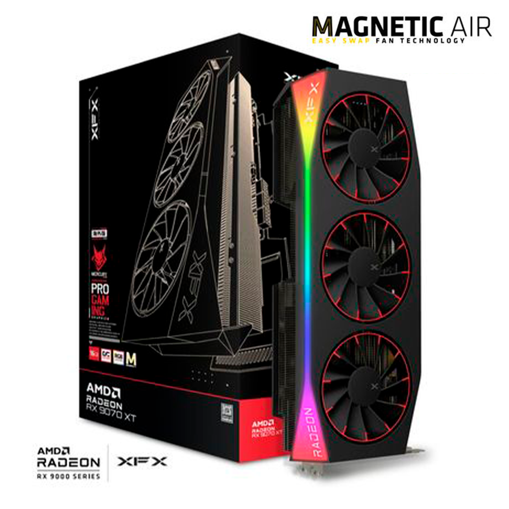 GPU XFX 9070 de 16GB con procesador AMD Ryzen 5 5600GT para PC Gamer de alto rendimiento en República Dominicana