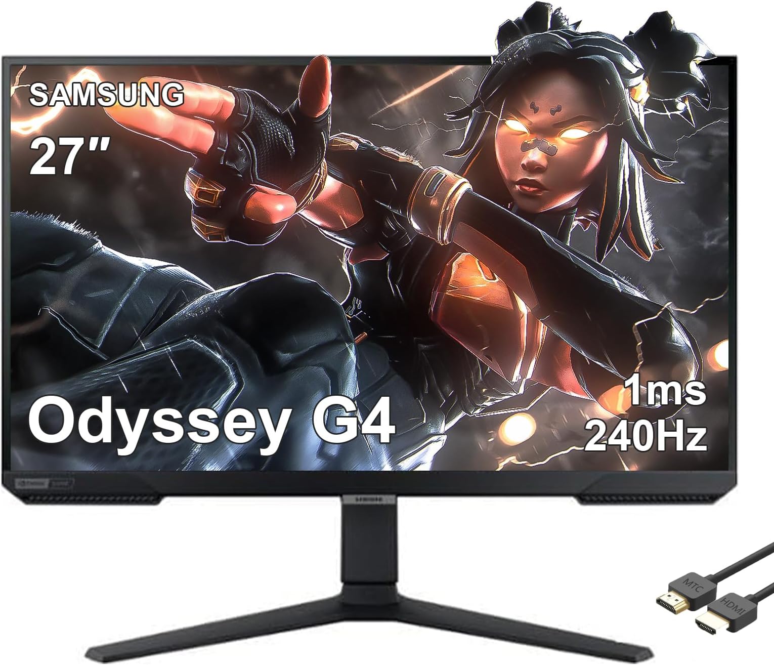 Monitor Samsung Odyssey 27" Gaming IPS 240Hz con G-Sync