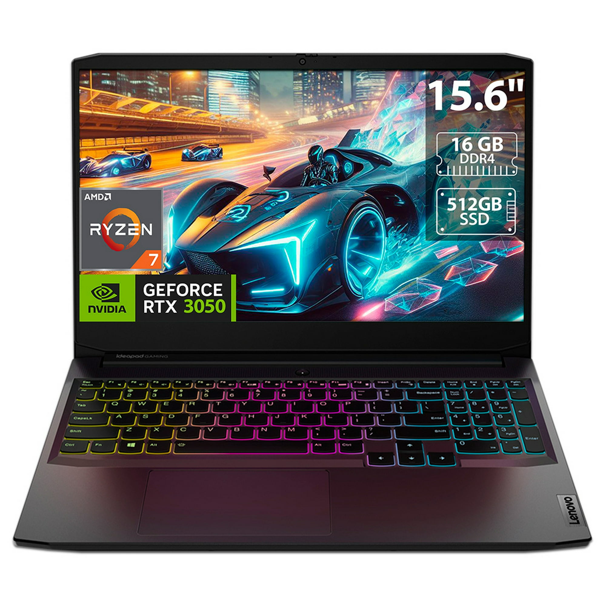 Portátil Lenovo Ideapad Gaming 3 con procesador Ryzen 7