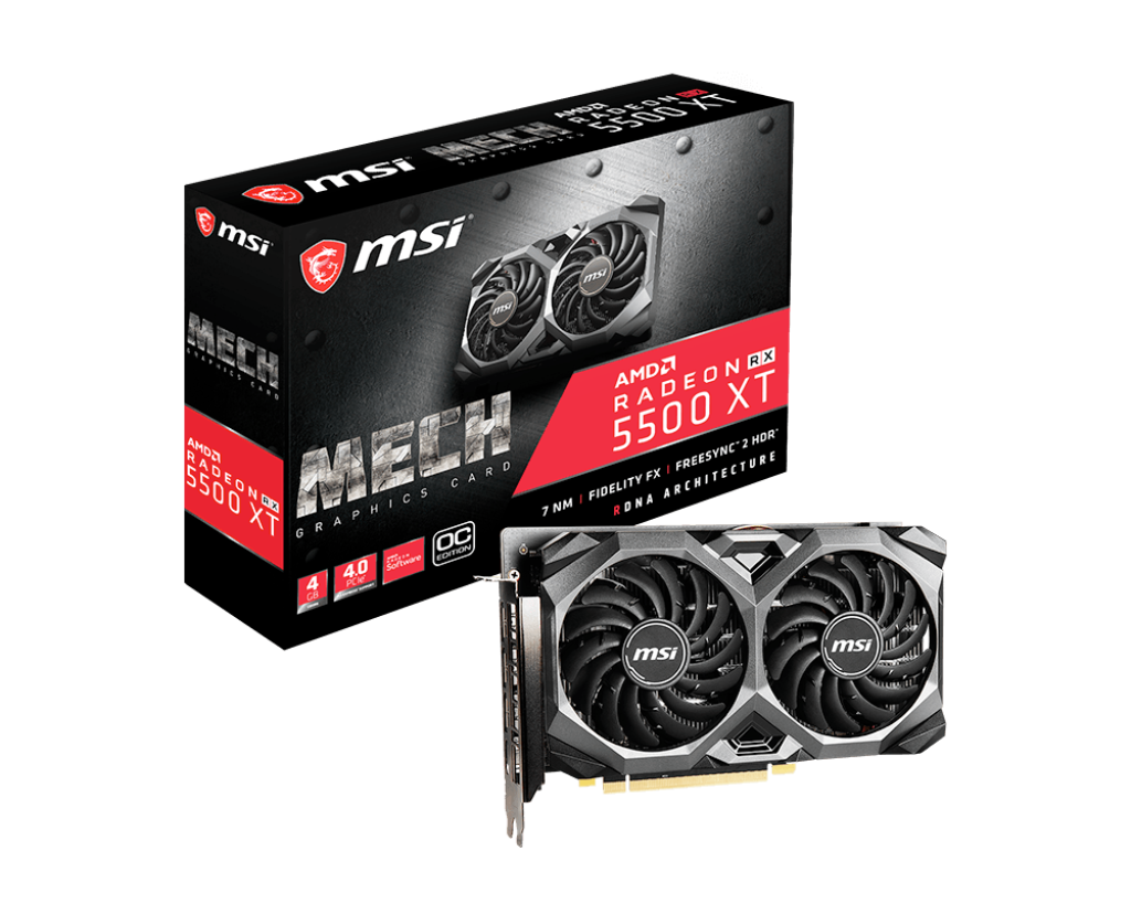 Tarjeta Gráfica RX 5500 4GB GDDR6 en República Dominicana