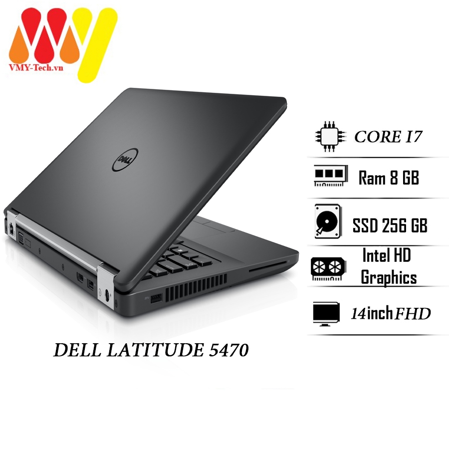 Laptop Dell Latitude 5470 de 14" con Intel Core i7 6ª Gen, 8GB RAM DDR4 y SSD 256GB Full HD en República Dominicana
