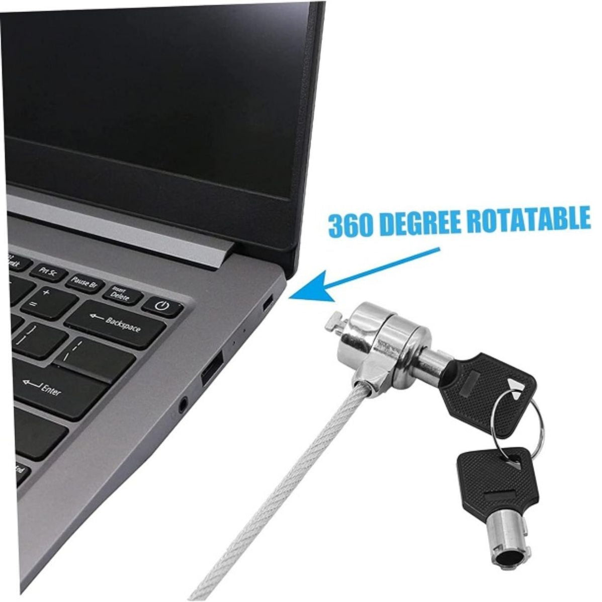 Cable de seguridad antirrobo para laptop con candado de combinación ajustable