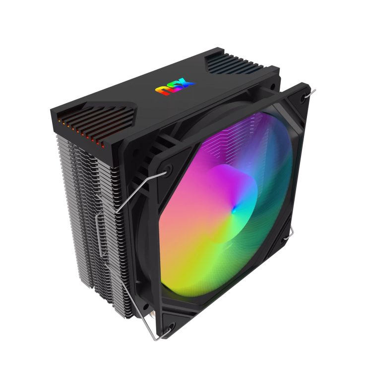 Ventilador para CPU NSX Hurricane 120 ARGB con iluminación personalizable y 4 heatpipes de contacto directo