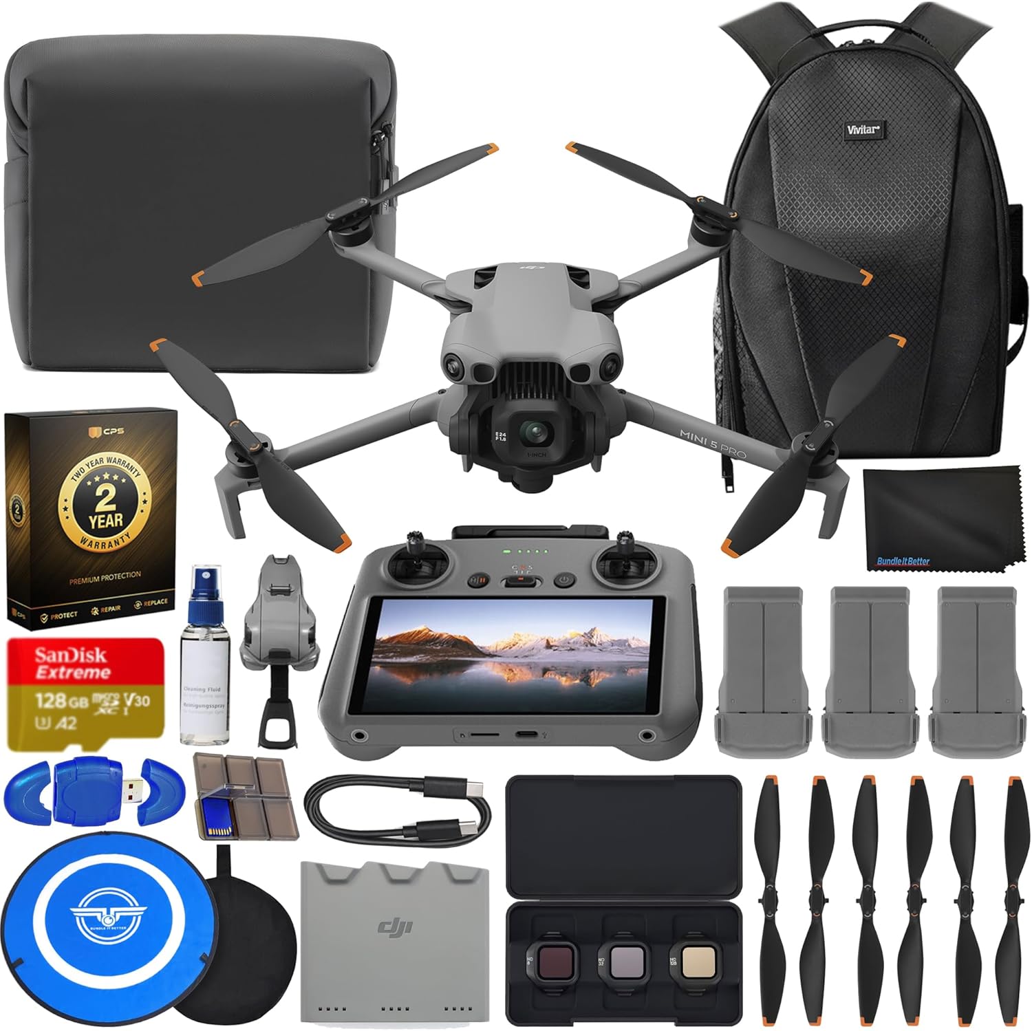 Dron DJI Mini 5 Pro con Combo Fly More y Batería Adicional en República Dominicana