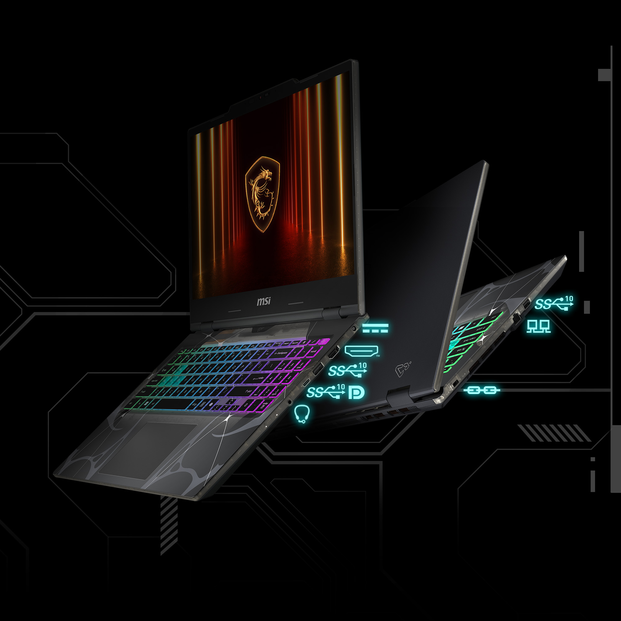 Laptop MSI Cyborg 15 con Intel i7-1240H, 16GB RAM, RTX 5060 y 512GB SSD en República Dominicana