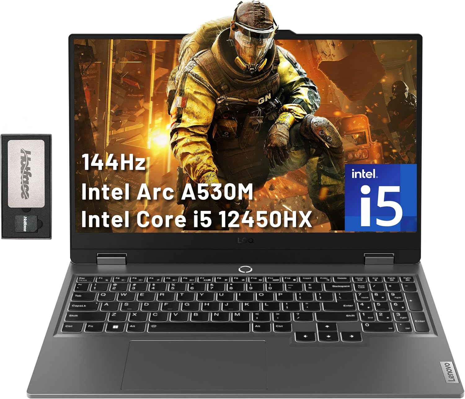 Laptop Lenovo LOQE 15.6" 144Hz, Intel i5-12450HX, 16GB RAM, 512GB SSD en República Dominicana