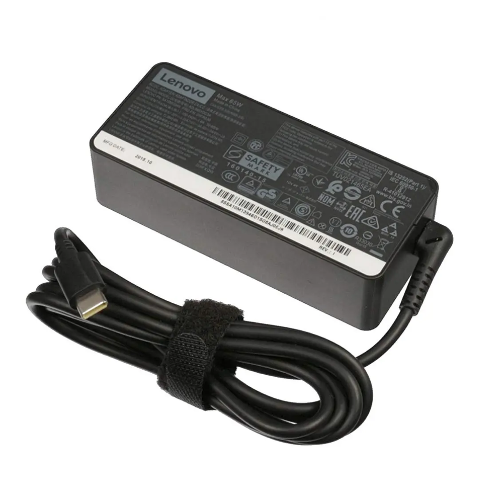 Cargador Lenovo USB-C de 65W para portátiles