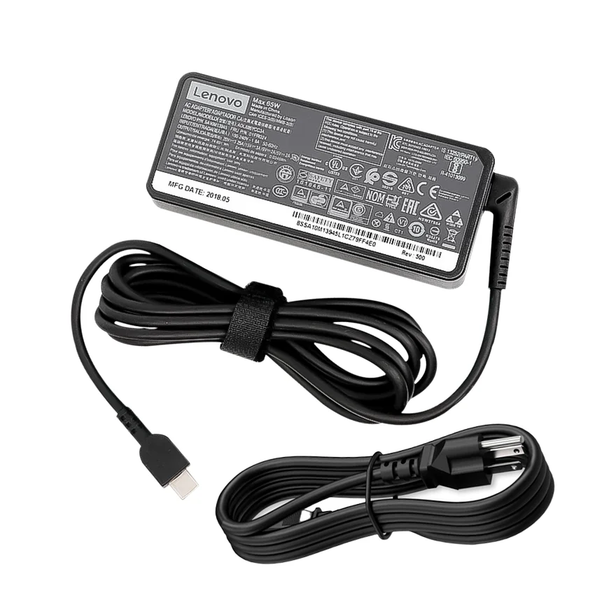 Cargador Lenovo USB-C de 65W para portátiles en República Dominicana
