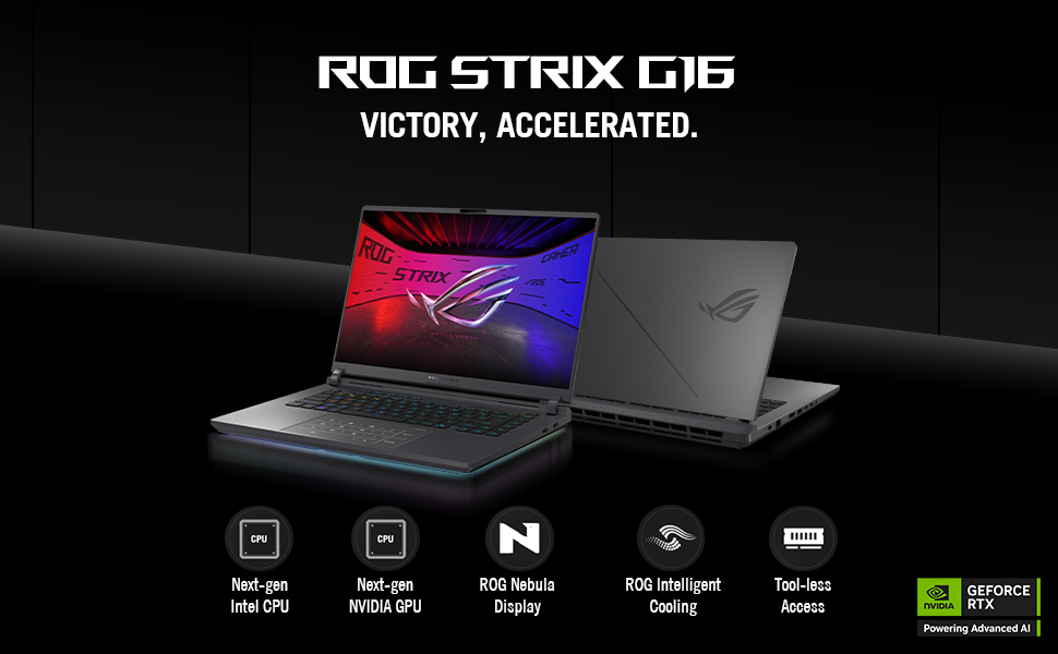 Laptop ASUS ROG Strix G16 2025 con Ryzen 9, RTX 5070 Ti y 1TB de almacenamiento