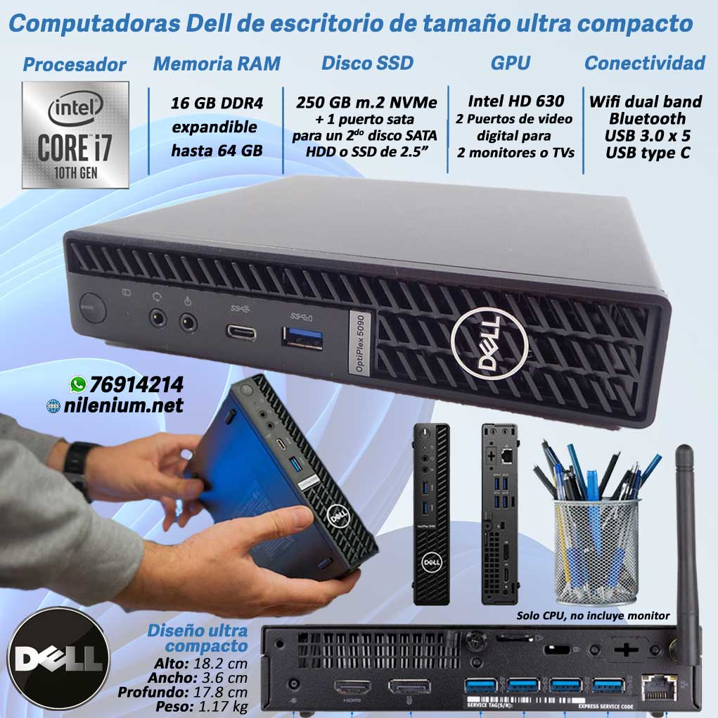 Laptop Dell G5 Gamer 15" con Intel Core i7 10ª Gen, 16GB RAM DDR4, SSD 256GB + HDD 1TB, GTX 1650 Ti 4GB