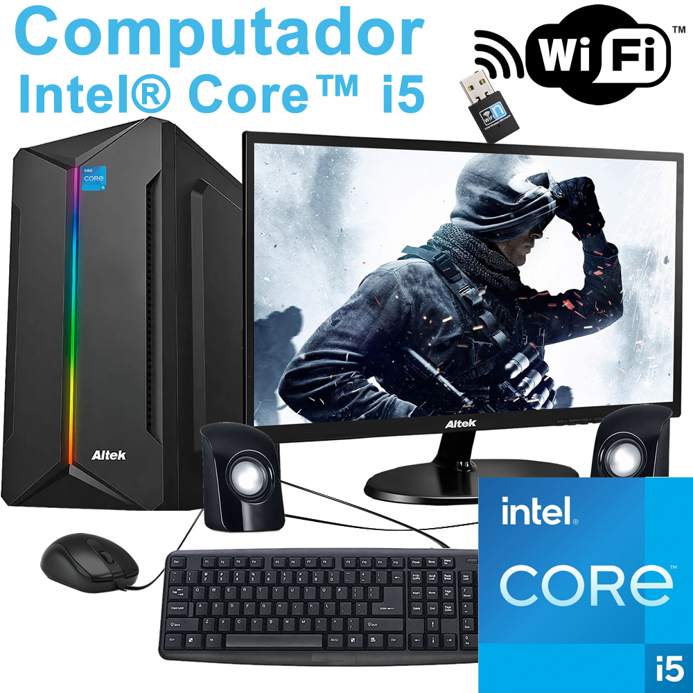 Computadora de escritorio equipada con procesador Intel Core i5 de séptima generación en República Dominicana