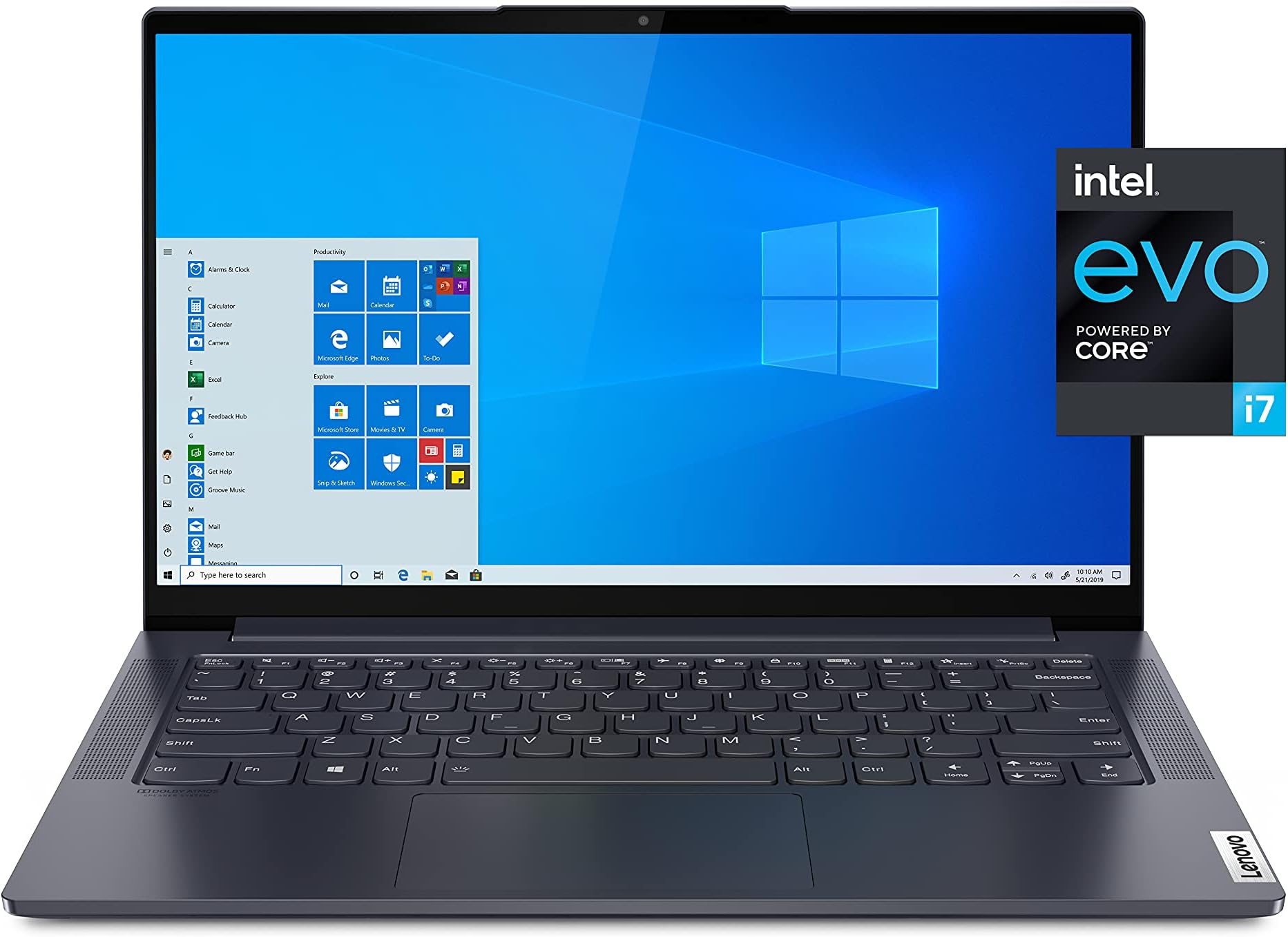 Laptop Lenovo Slim 14" Core i7, 8GB RAM, 256GB SSD, WiFi y Bluetooth