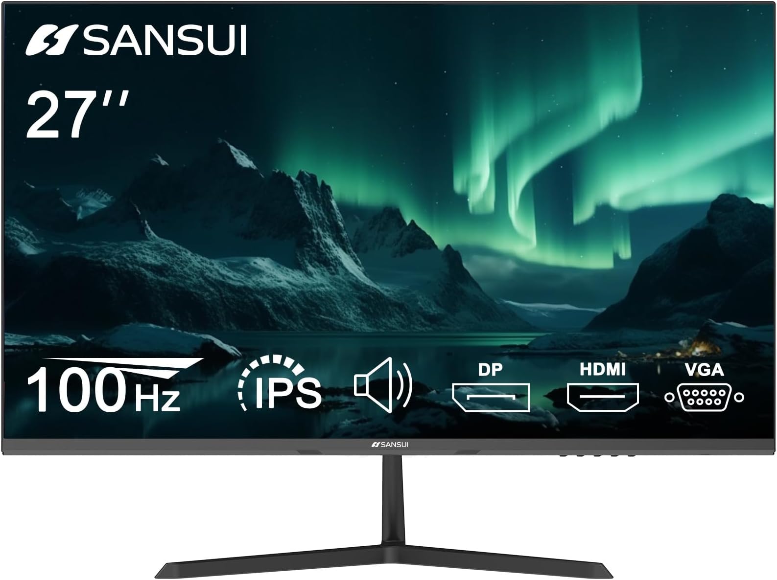 Monitor SANSUI de 27" Full HD Ultra Delgado en República Dominicana