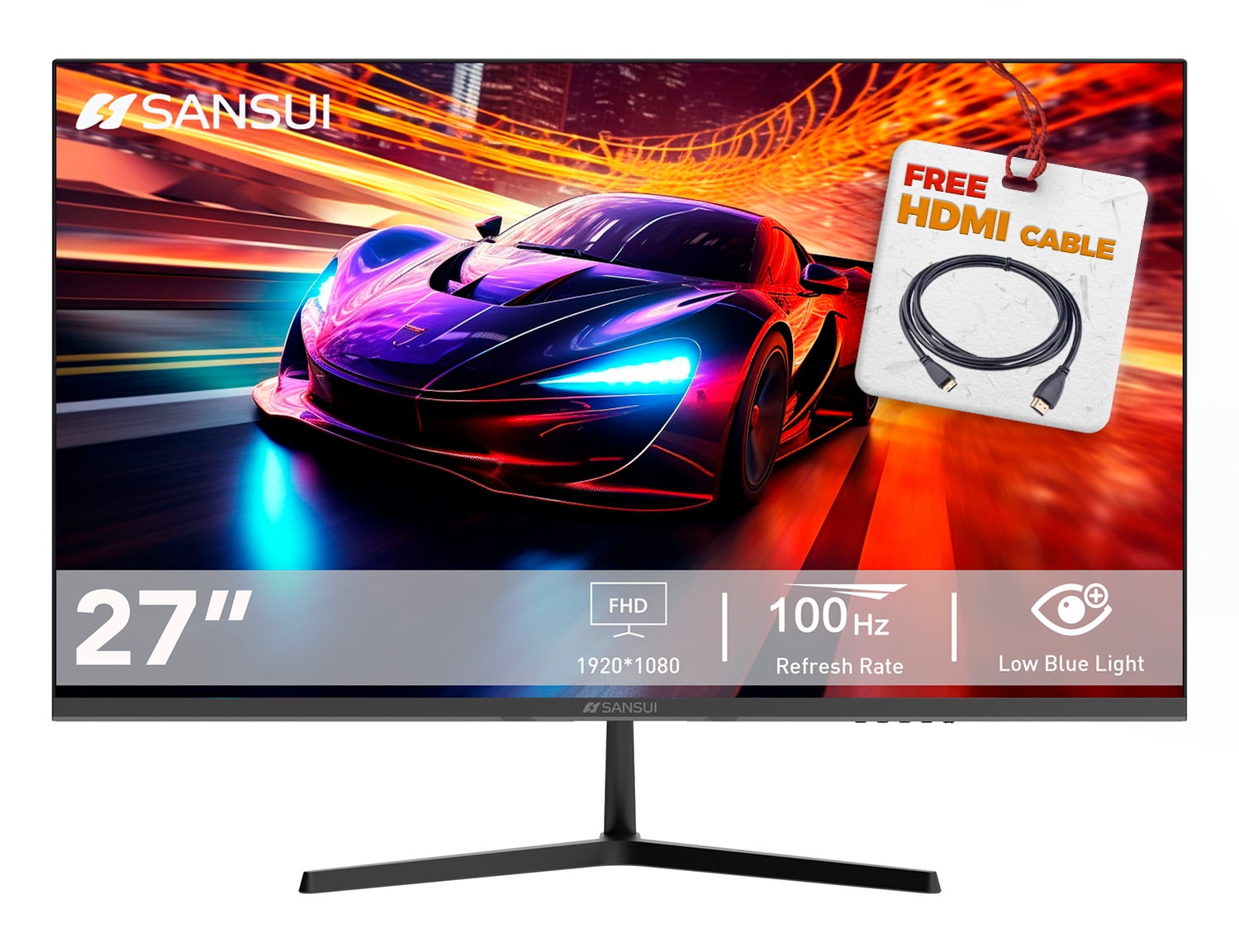 Monitor SANSUI de 27" Full HD Ultra Delgado en República Dominicana
