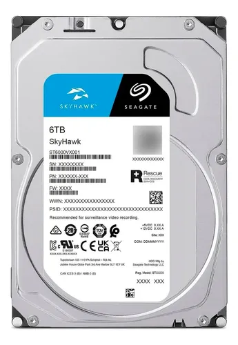 Disco Duro Seagate Skyhawk 6TB para DVR con 8,500 RPM en República Dominicana