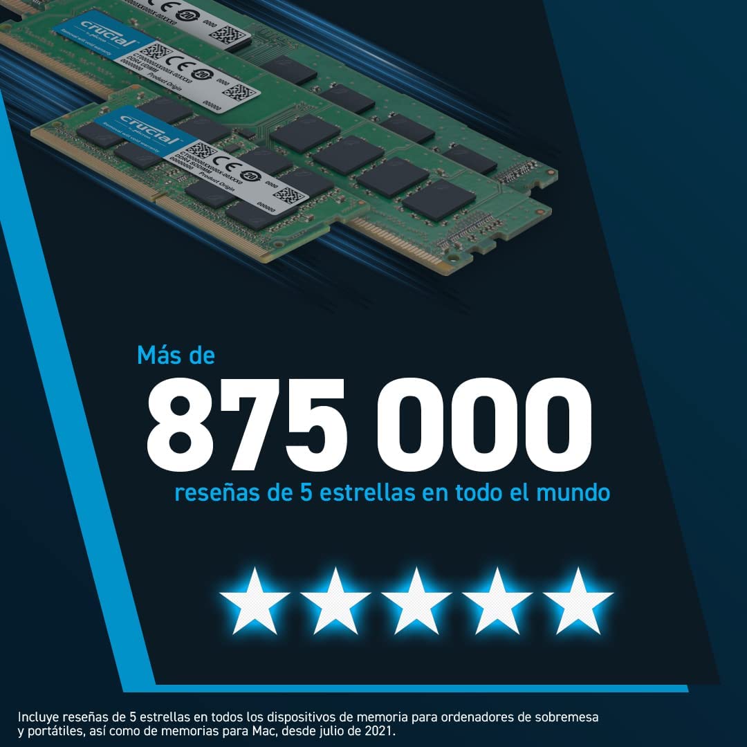 Memoria RAM DDR5 32GB 4800MHz - Varias unidades en stock en República Dominicana