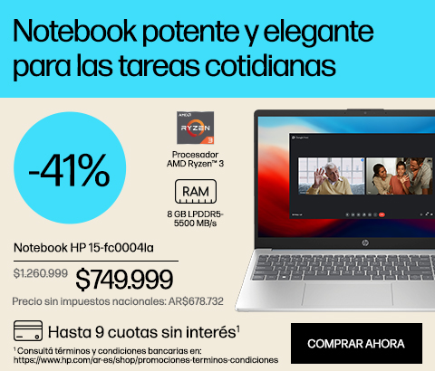 Laptop HP 17.3" táctil con AMD Ryzen 5 y 16GB RAM, 1TB SSD, Windows 11