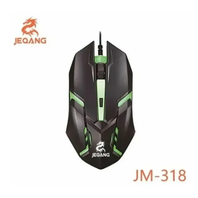 Ratón Gamer JEQANG JM318 USB con Iluminación RGB