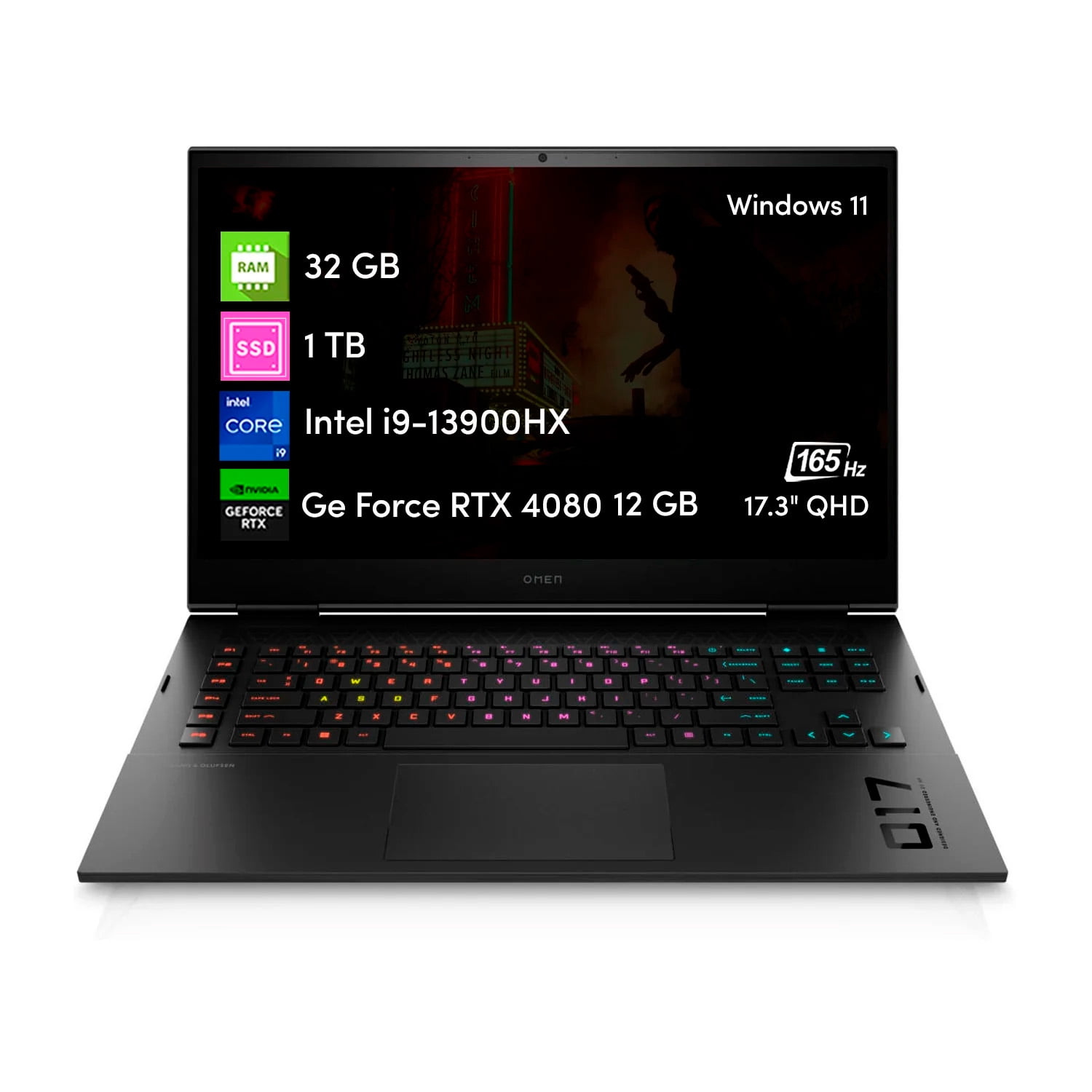 Laptop Gamer HP OMEN 17 con procesador i9, RTX 4080 12GB y 32GB DDR5 en República Dominicana