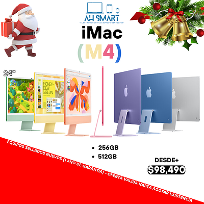 iMac M4 Nueva Sellada con 256GB y 512GB de Almacenamiento en República Dominicana