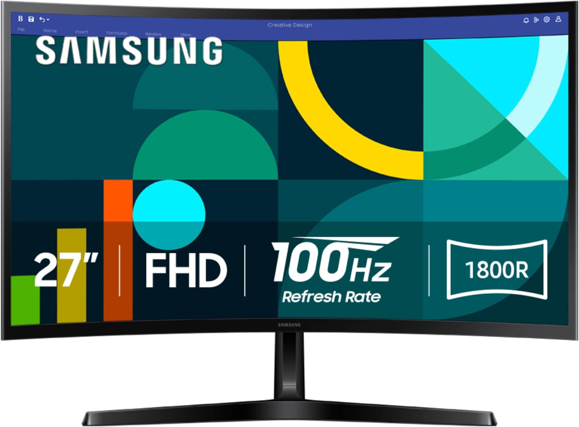 Monitor Curvo Samsung 27" Full HD con HDMI, VGA y DisplayPort, Altavoces Integrados en República Dominicana