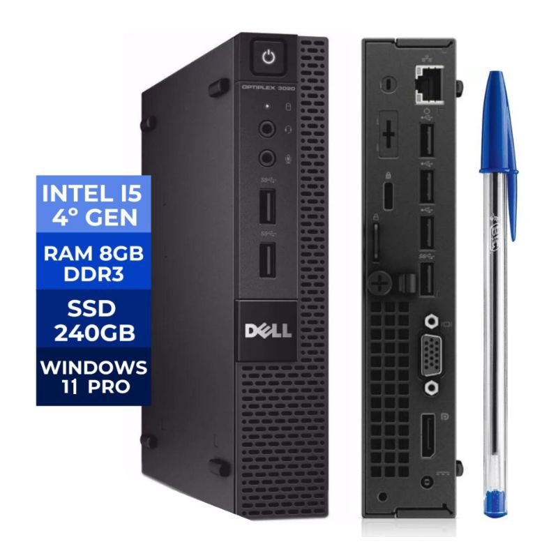 Computadora de Escritorio Dell OptiPlex 3020M mff, 4ª Generación, Intel Core i3, 8GB RAM, 128GB SSD en República Dominicana