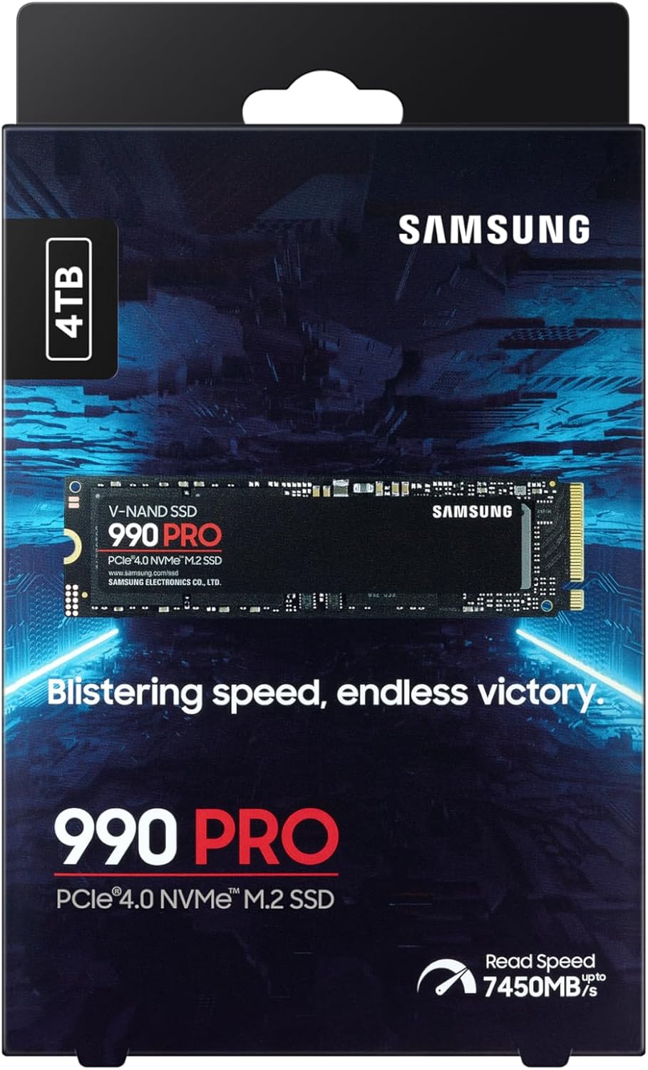 Unidad SSD Samsung 990 Pro NVMe M.2 de 4 TB para alto rendimiento
