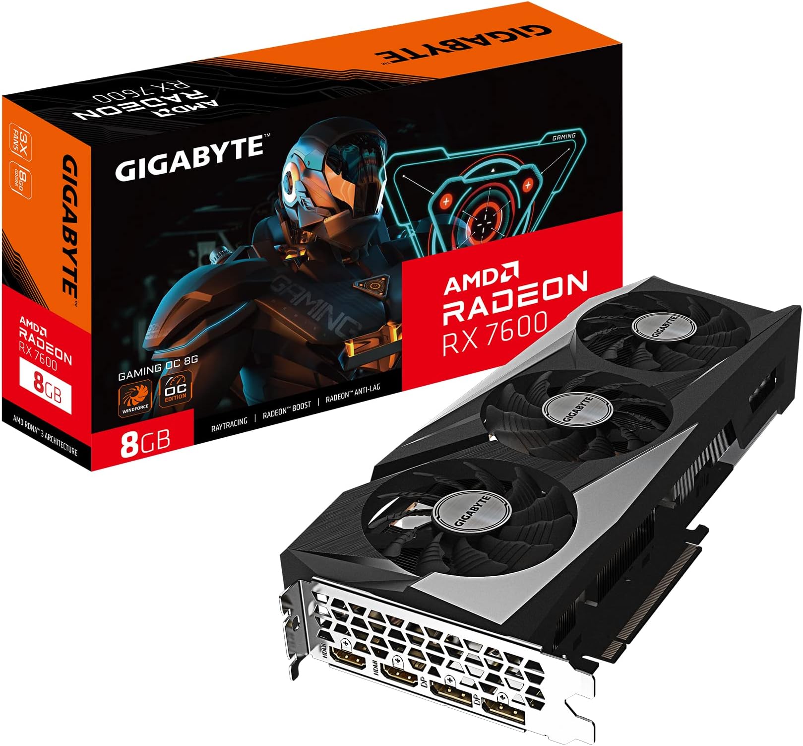 PC Gamer con procesador AMD Ryzen 5 7600, tarjeta gráfica RX 6600 XT 8GB y 16GB RAM