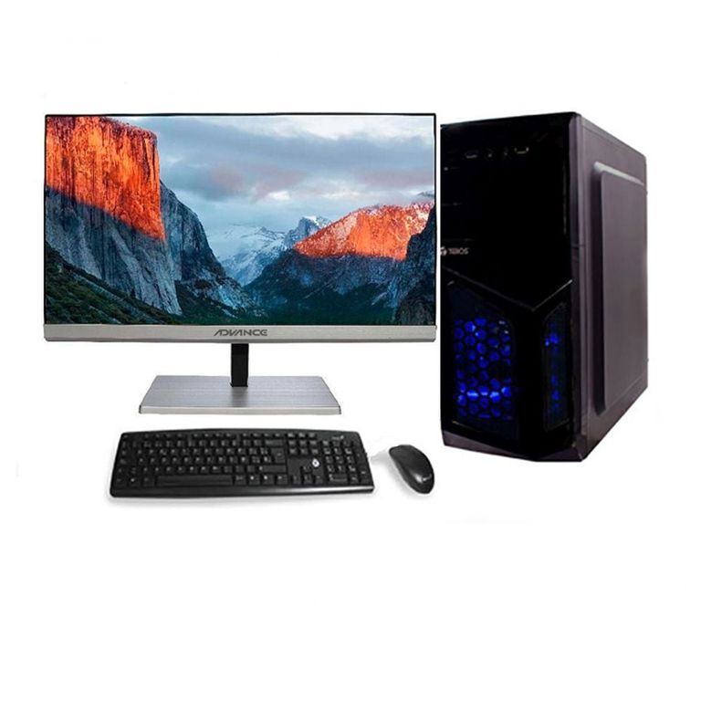 Computadora de Escritorio Lenovo con Monitor HP 24" Full HD, Intel Core i7 7ma Gen, 8GB RAM DDR4, SSD 256GB en República Dominicana