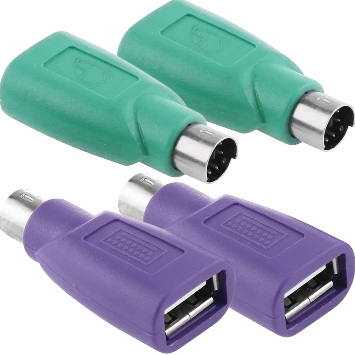 Adaptadores PS2 a USB para Teclados y Mouse Compatibles con PC y Laptop