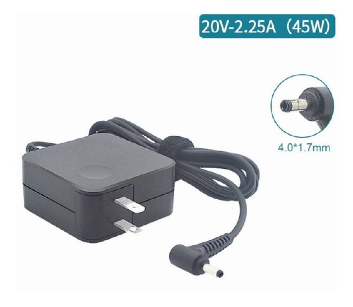 Cargador Lenovo 45W 20V 2.25A con conector de 4.0 mm en República Dominicana