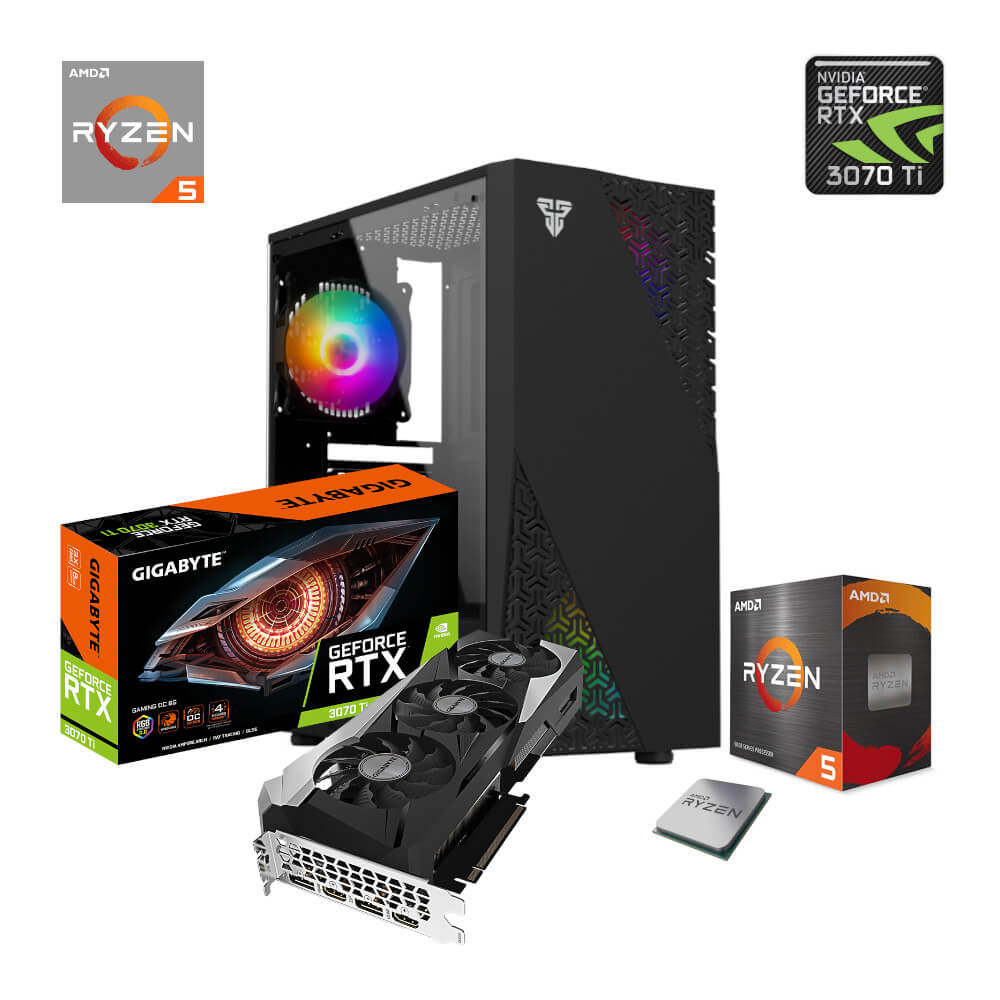 Computadora Gaming RGB Rendimiento Superior Ryzen 5600X en República Dominicana