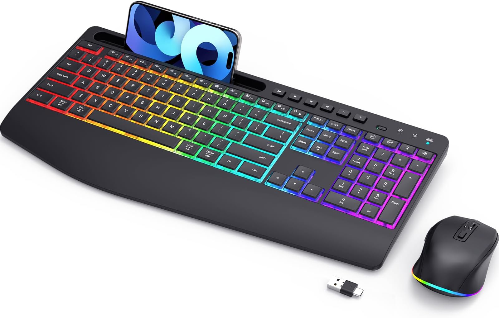 Teclado y ratón inalámbricos universales para PC, laptop y Mac