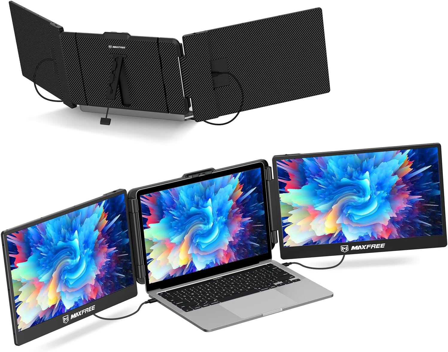 Adaptador para ampliar pantalla de laptops de 14 y 15 pulgadas