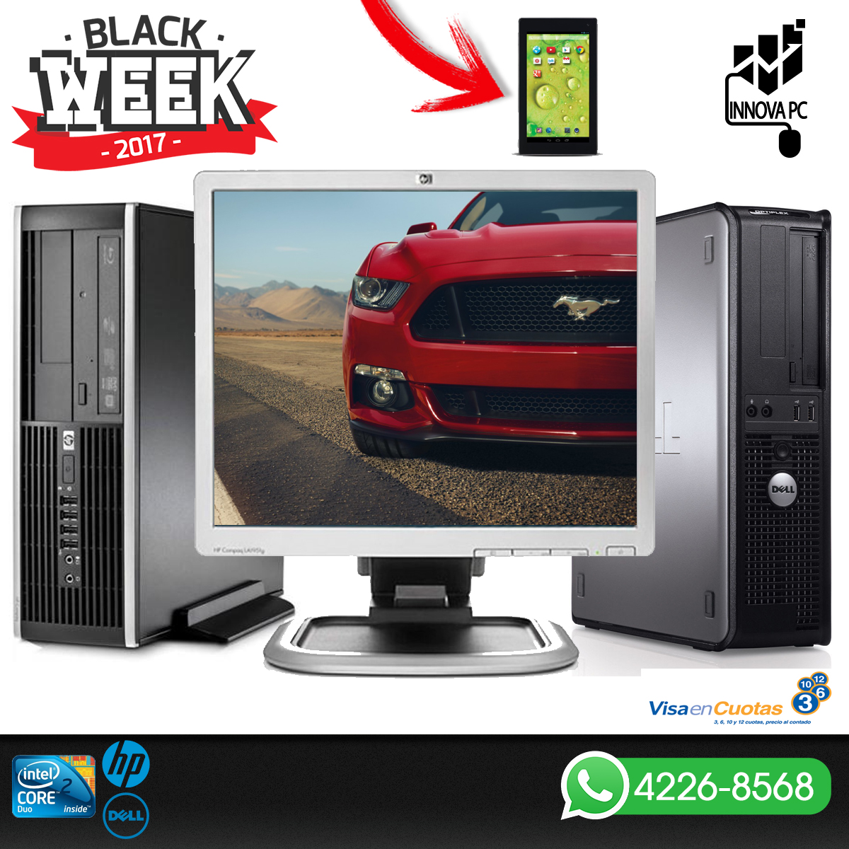 Computadora Completa con CPU Core 2 Duo, Disco Duro 80GB y 2GB RAM en República Dominicana