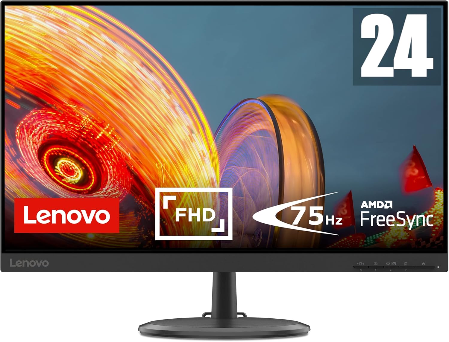 Monitor Lenovo de 24" con frecuencia de 75Hz en República Dominicana