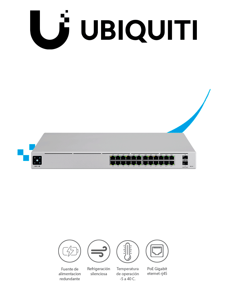 Switch UniFi Pro 24 Puertos PoE USW-Pro-24-POE 400W en República Dominicana