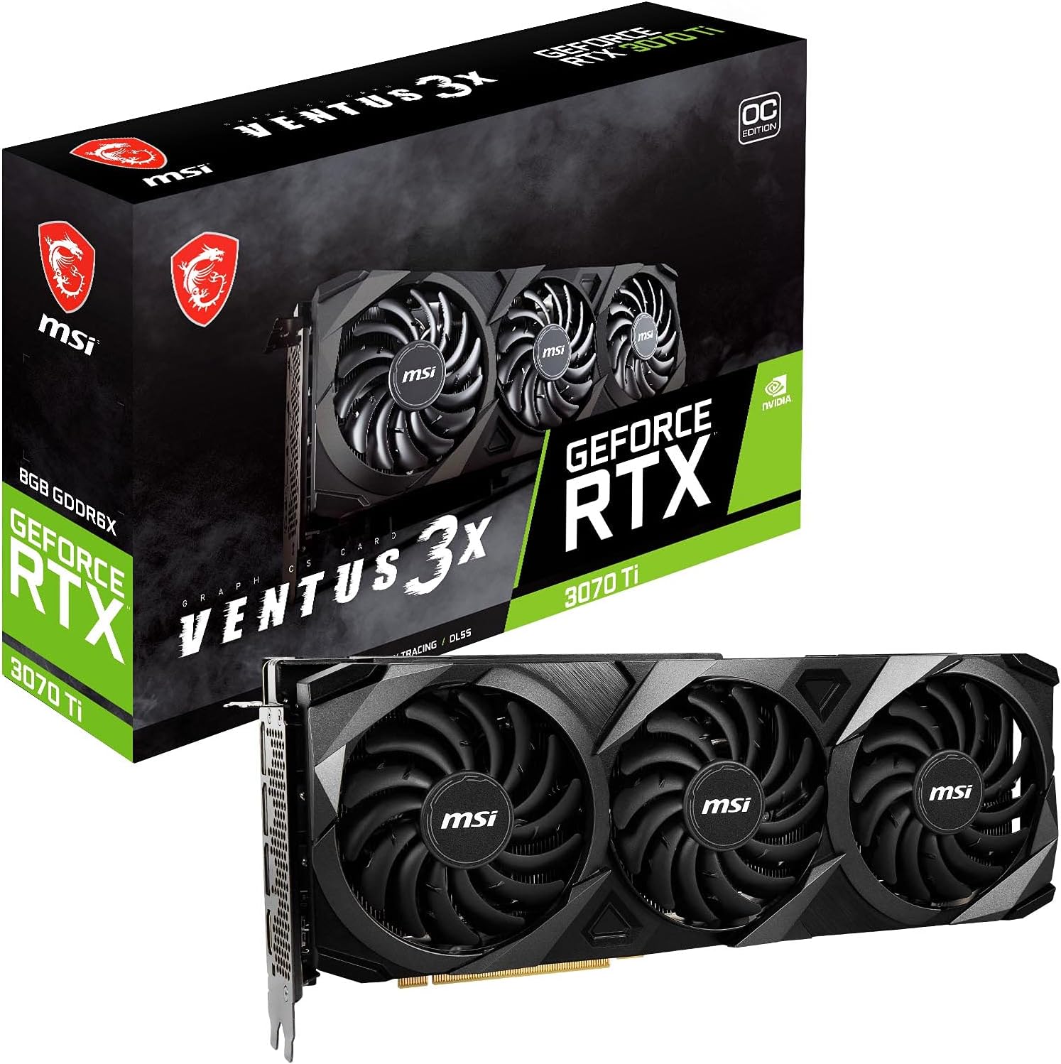 Tarjeta gráfica NVIDIA GeForce RTX 3070 Ti de alto rendimiento
