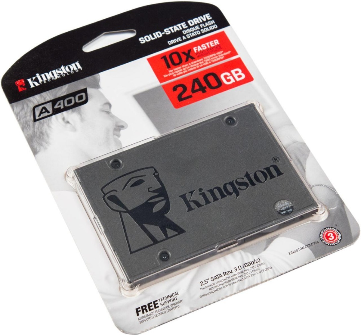 Unidad SSD Kingston 240GB SATA III de Estado Sólido en República Dominicana