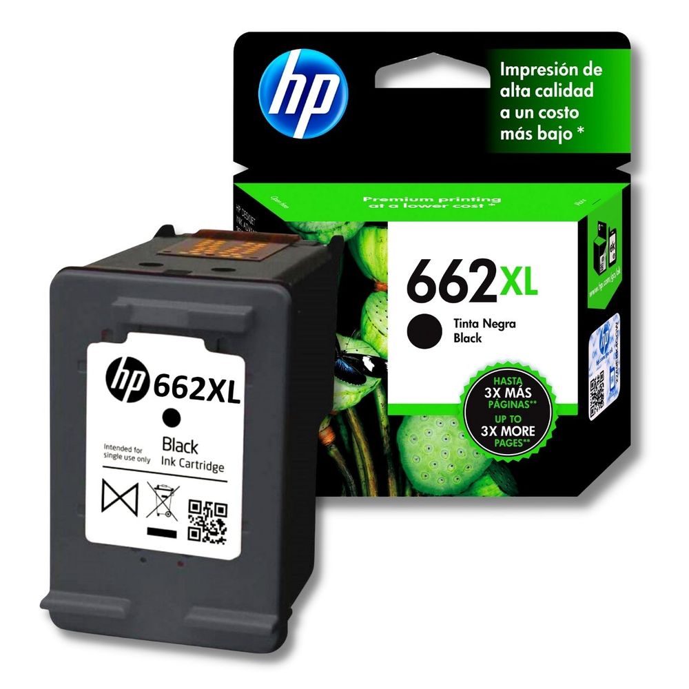 Cartuchos Originales HP 662XL de Alta Capacidad en Negro y Color en República Dominicana