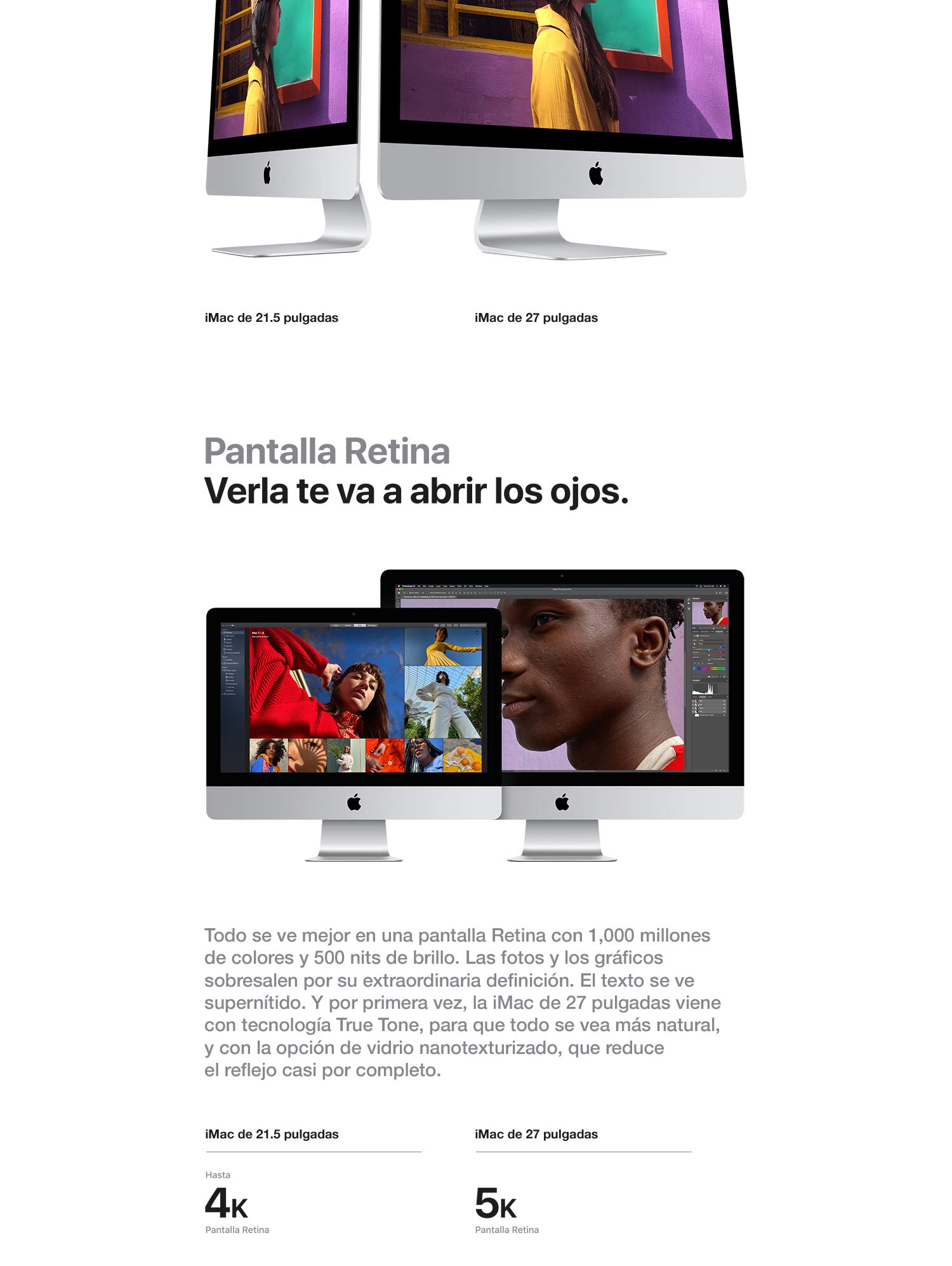 Apple iMac Retina 21.5" Core i5 16GB RAM 512GB SSD 2019 en República Dominicana