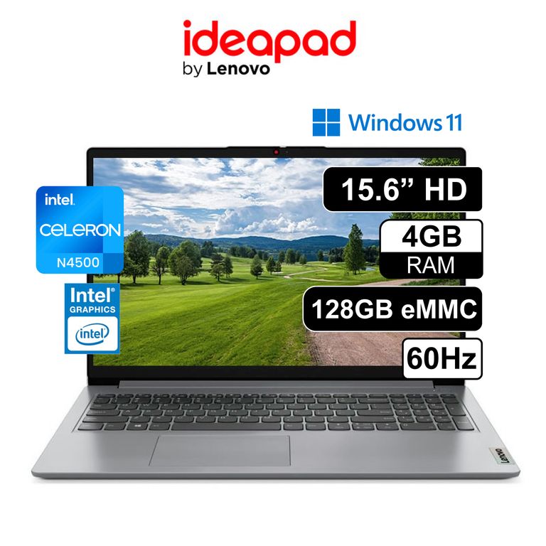Portátil Lenovo IdeaPad 1 15IJL7 Intel Celeron N4500 11ª Gen, 12GB RAM, 512GB SSD en República Dominicana