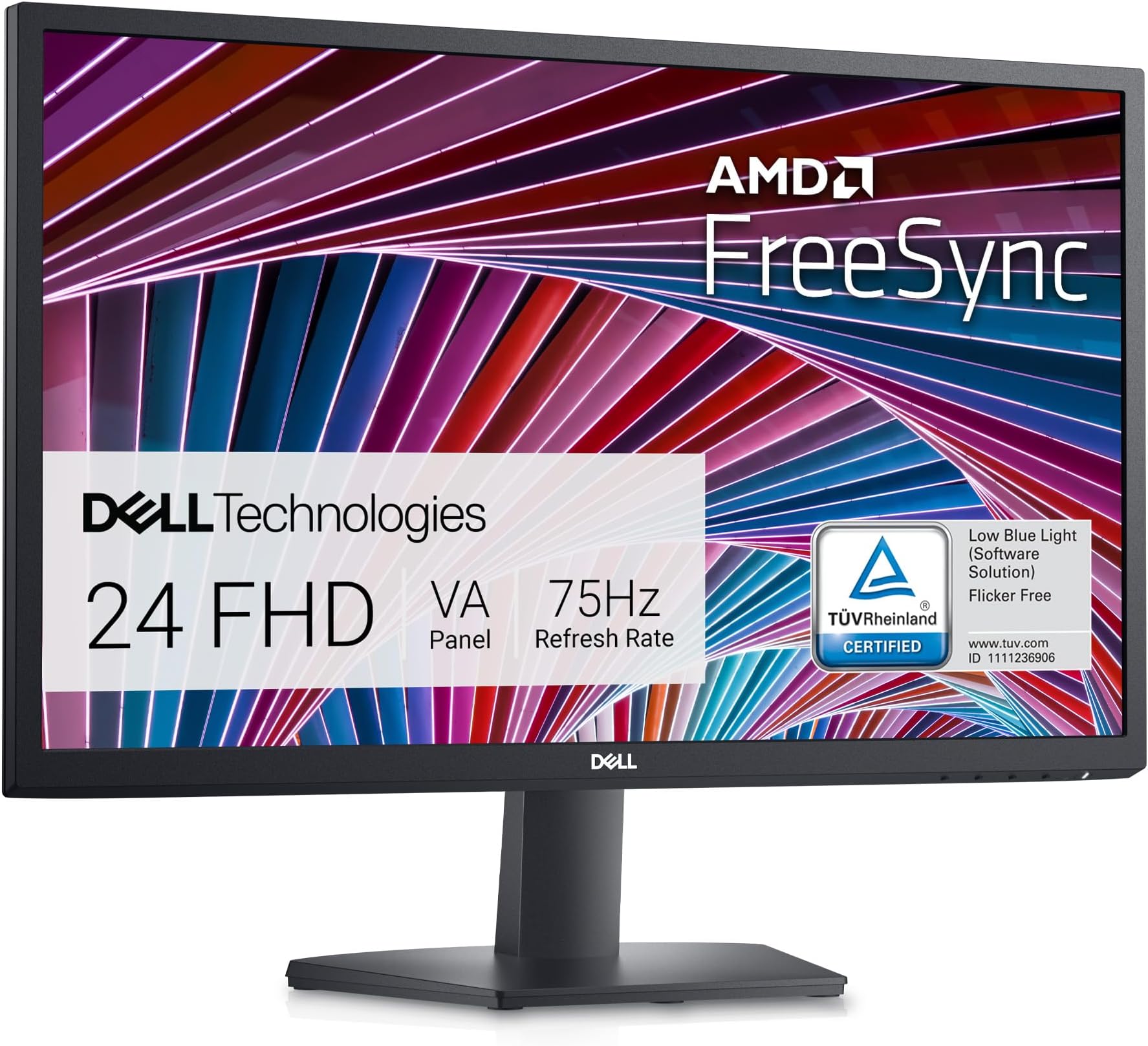 Monitor Dell 24" IPS sin bordes Full HD 1080p con HDMI y múltiples puertos