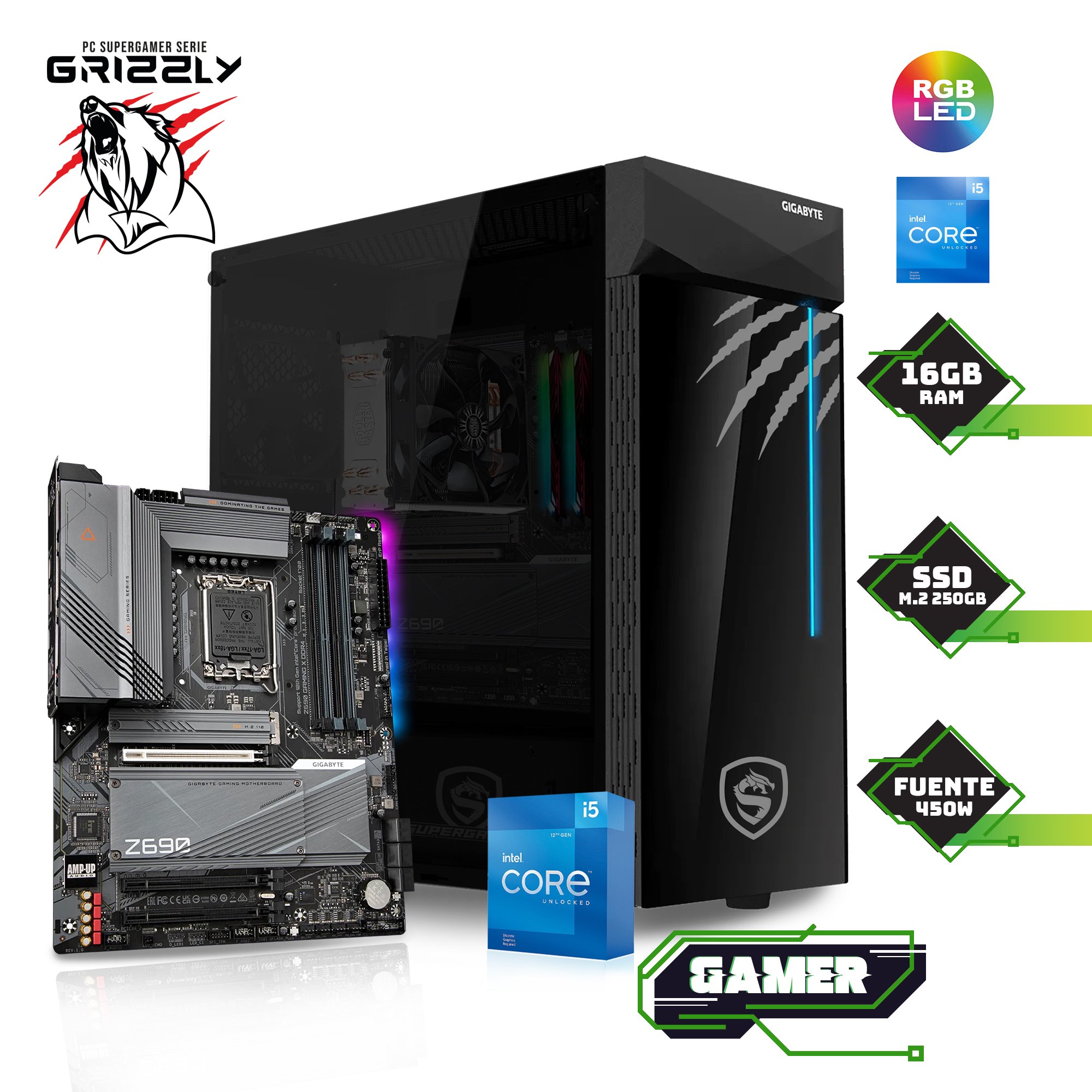PC Gamer Gigabyte con Procesador Potente