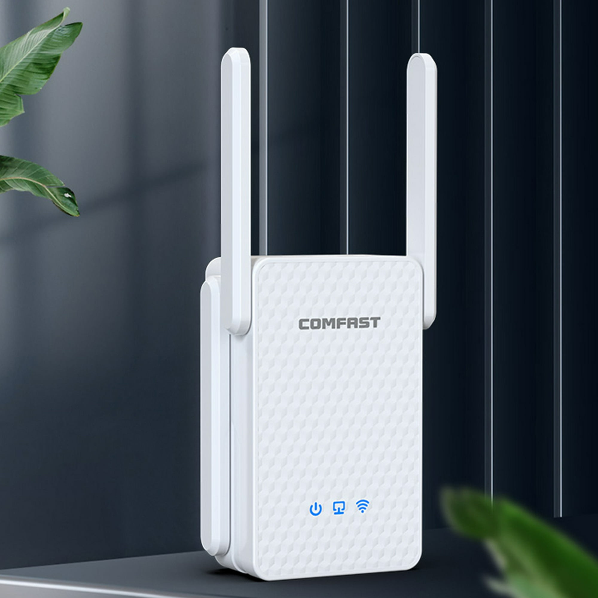 Extensor de señal WiFi 300 Mbps con cobertura de 4800 pies² y 4 antenas 360°, puerto Ethernet y modo AP en República Dominicana