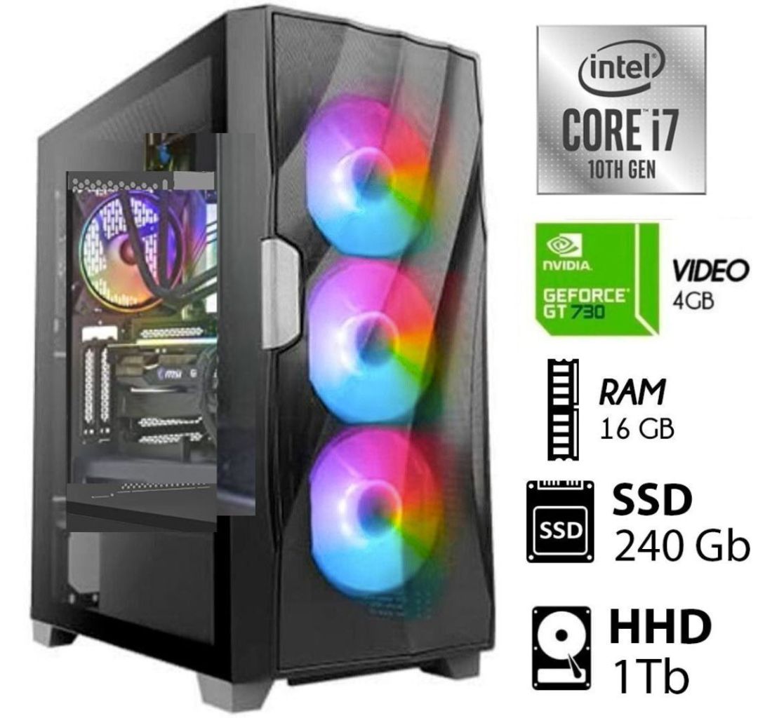 Computadora Gamer i7 potente y asequible, equipo completo