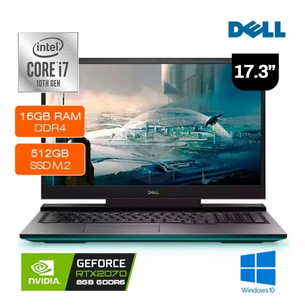 Laptop Dell Latitude 17" con Intel Core i7 2.7GHz, 8GB RAM, 1TB HDD, HDMI, y cámara HD