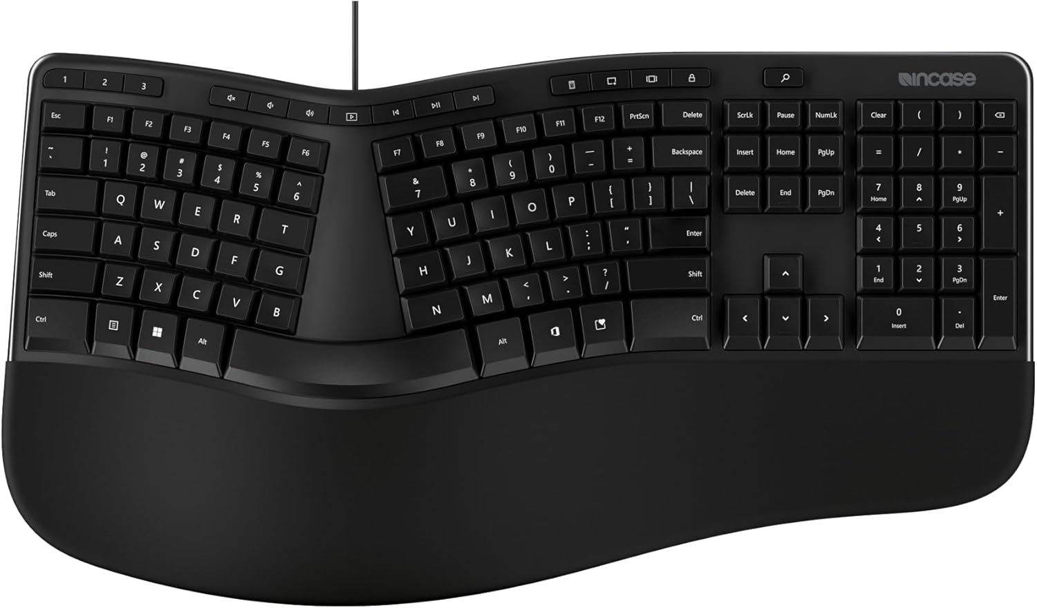 Teclado Ergonómico Microsoft diseñado para aliviar molestias por túnel carpiano en República Dominicana